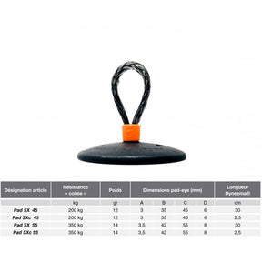 Nodus Padeye Pad-SX Textile Adjustable