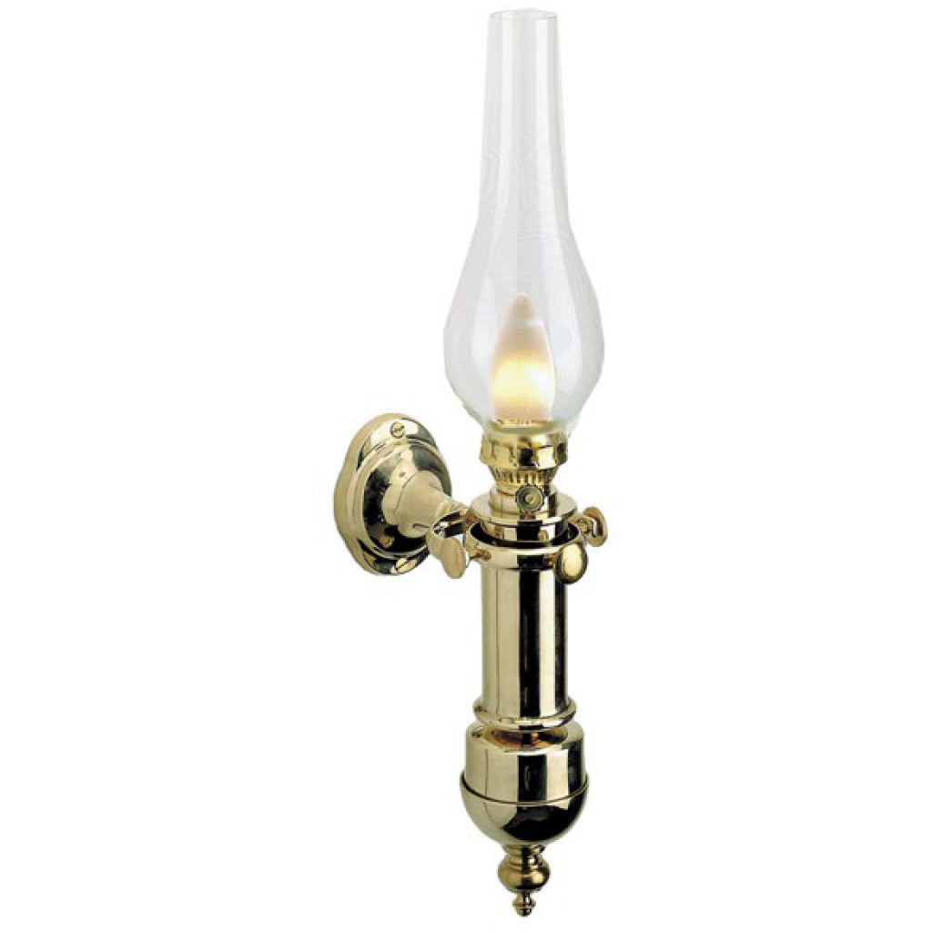 Weems Brass Electric Wall Lamp - and Plath