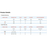Nodus Duralumin Friction Ring chart.