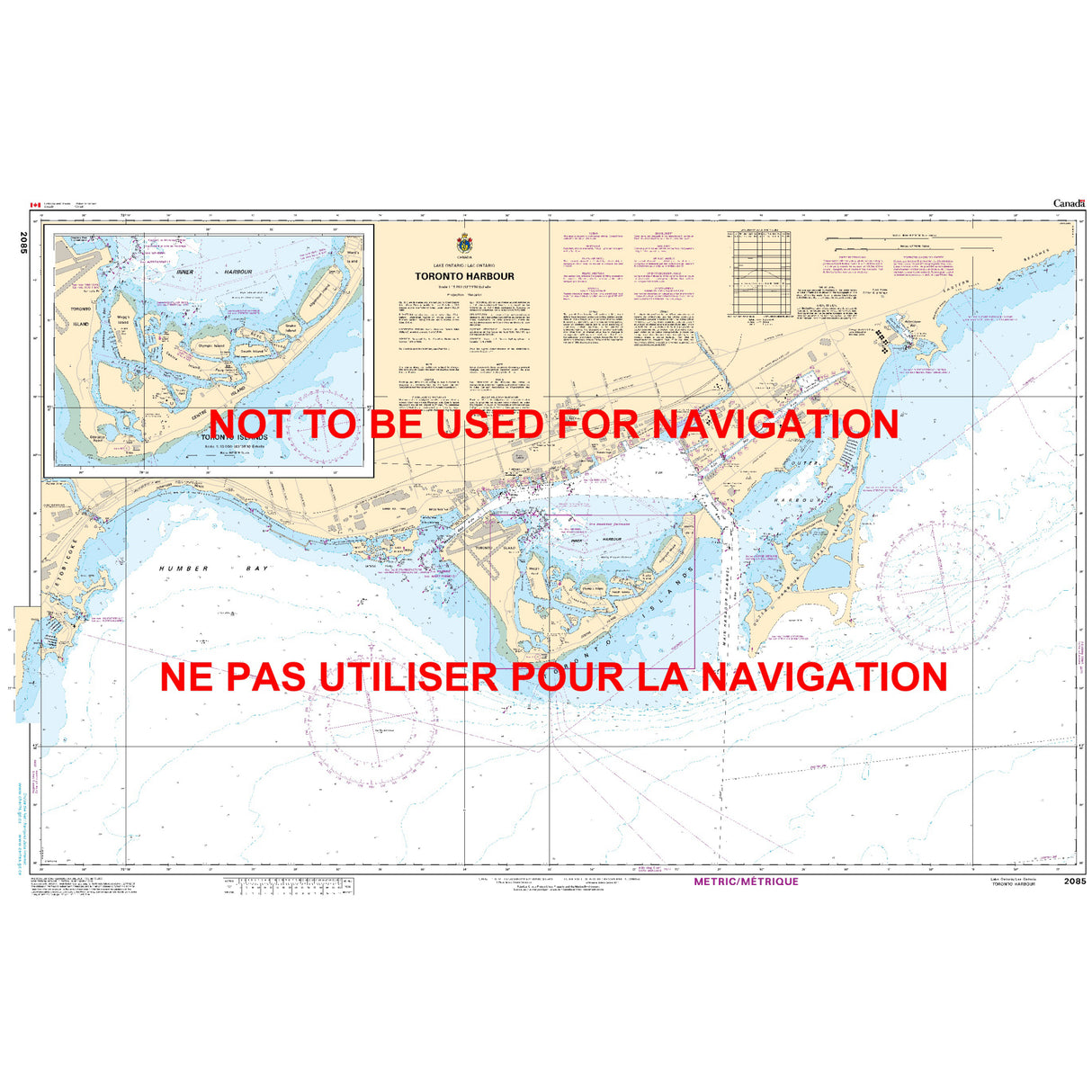 Toronto Harbour And Approaches Chart