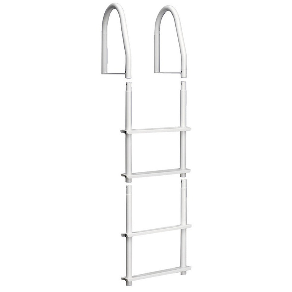 Galvalume Fixed Bright White 4-Step Ladder