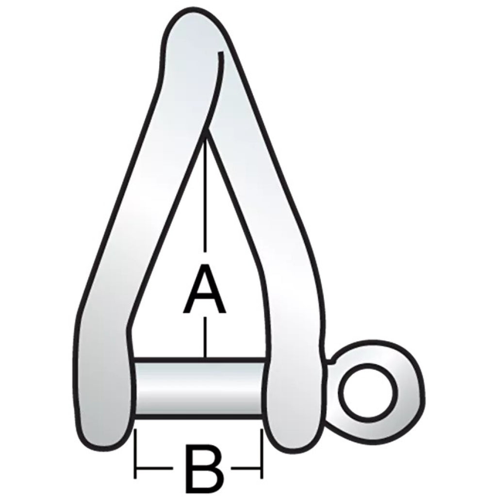 Harken 6MM Twist Shackle diagram