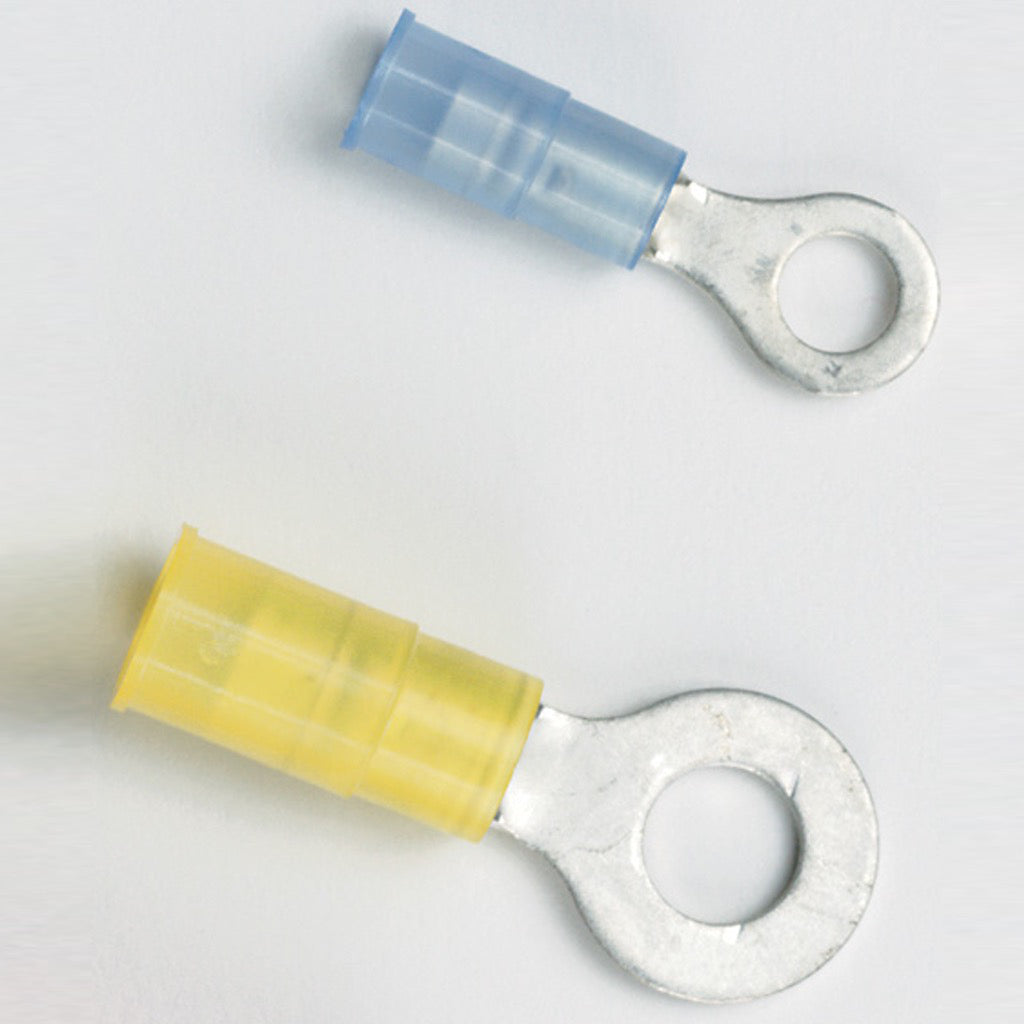 22-18g Ring Terminal #10 Nylon 100/Pk Ancor Marine