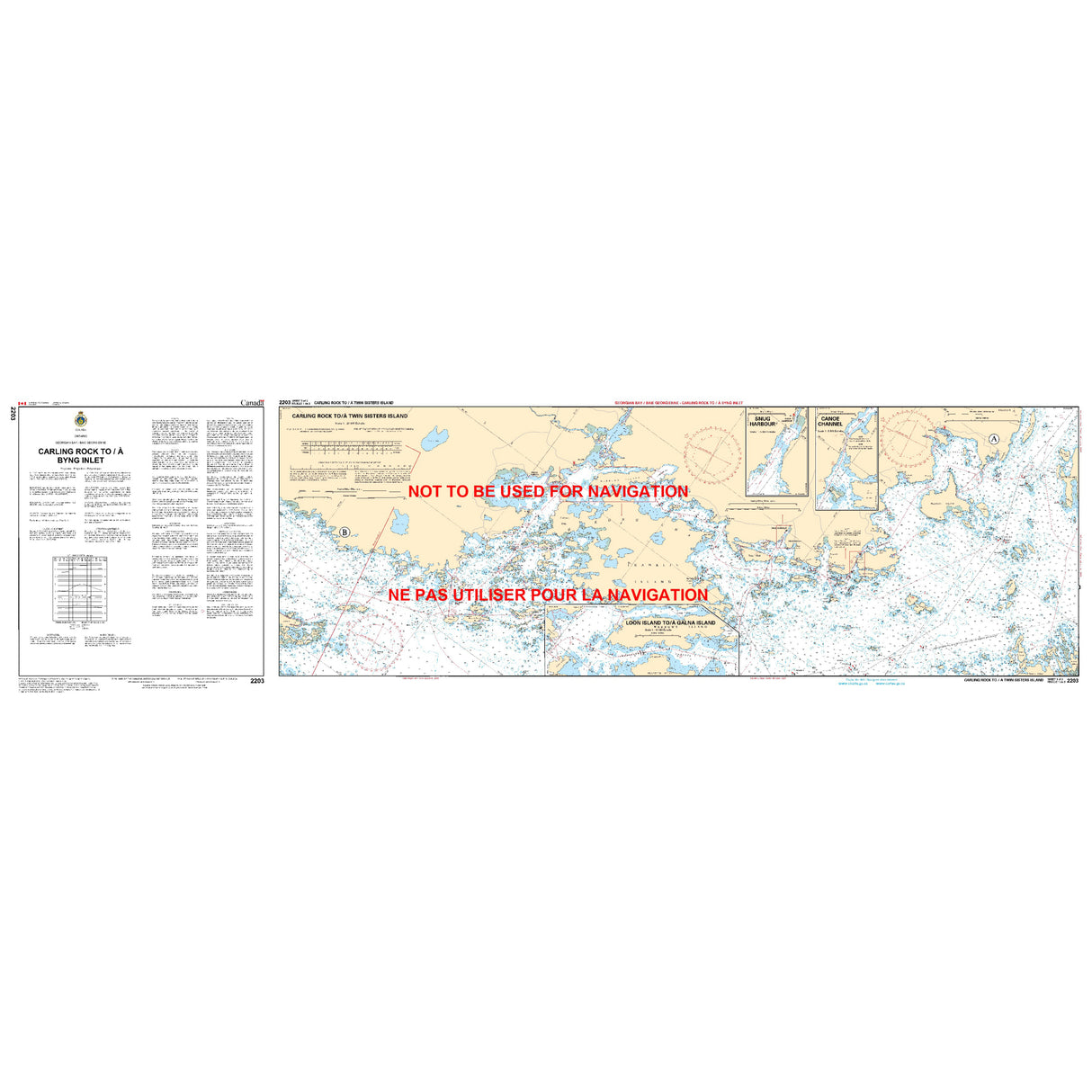 Carling Rock to Byng Inlet Chart