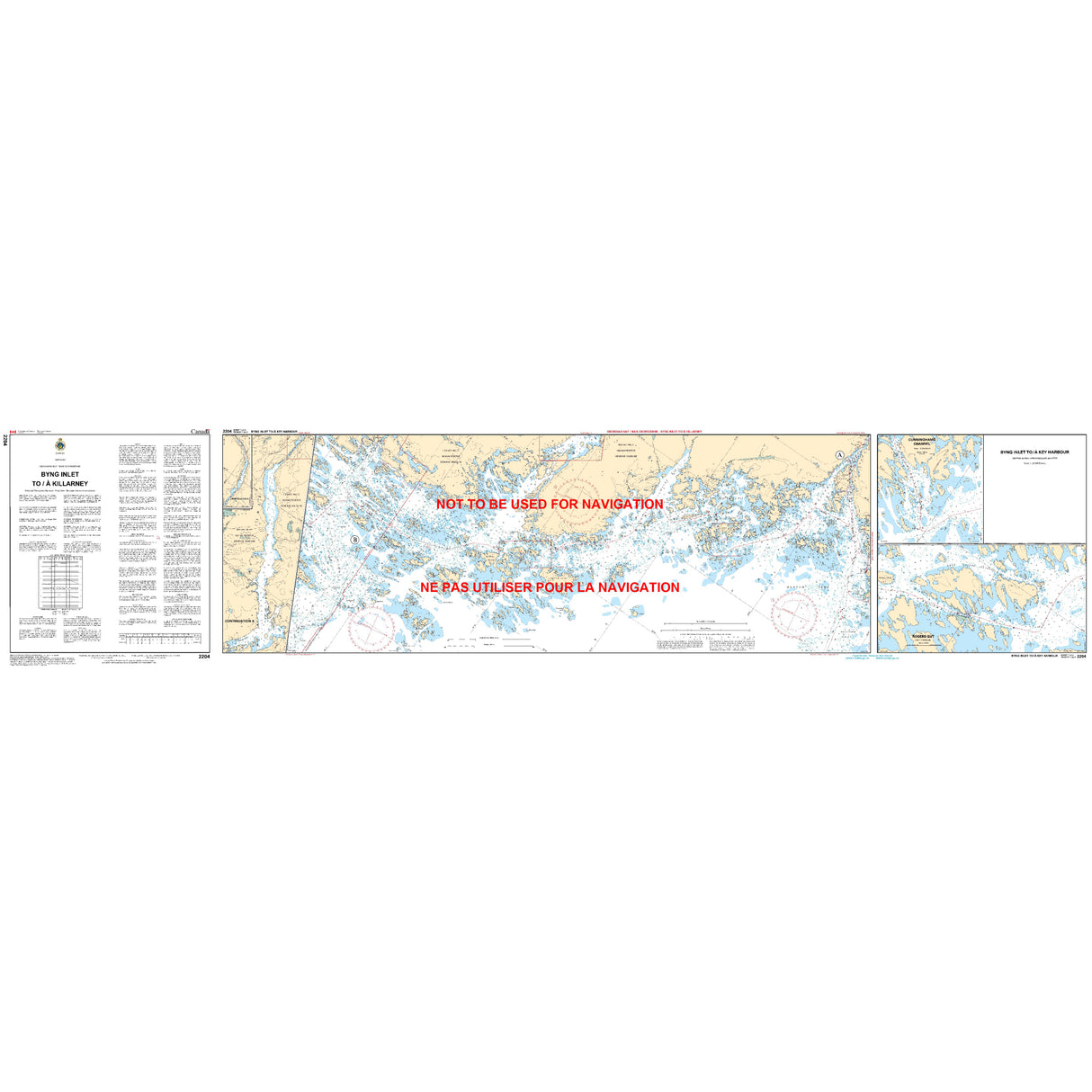 Byng Inlet to Killarney Chart last sheet
