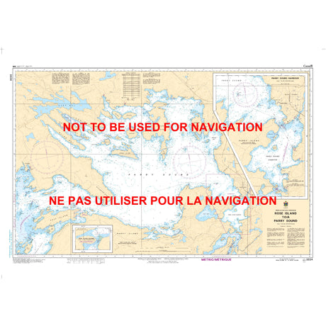 Rose Island to Parry Sound Chart