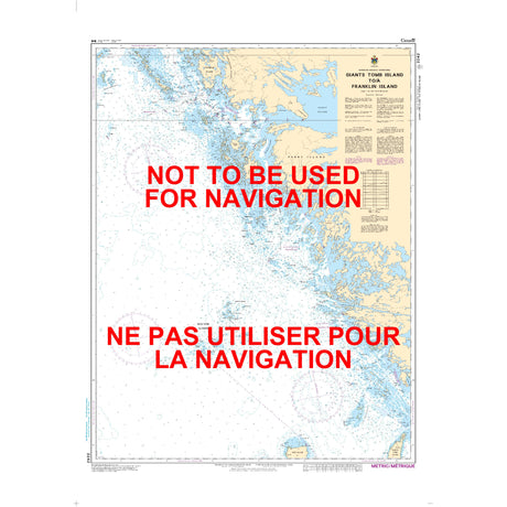 Giants Tomb Island to Franklin Island Chart