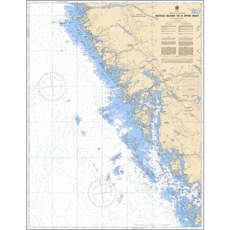 Bateau Island to Byng Inlet Chart