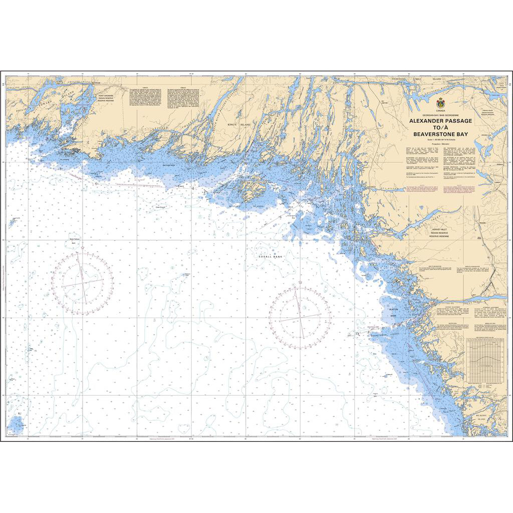 Alexander Passage to Beaverstone Bay Chart