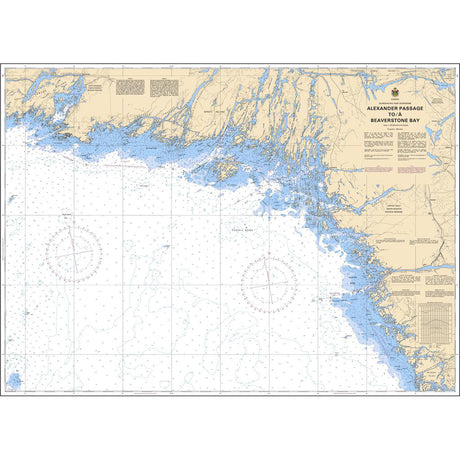 Alexander Passage to Beaverstone Bay Chart