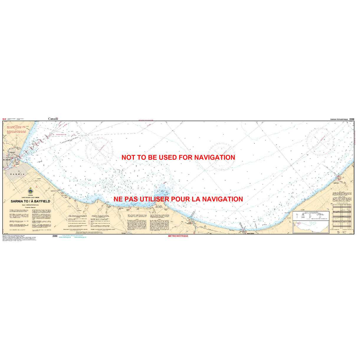 Sarnia to Bayfield Chart