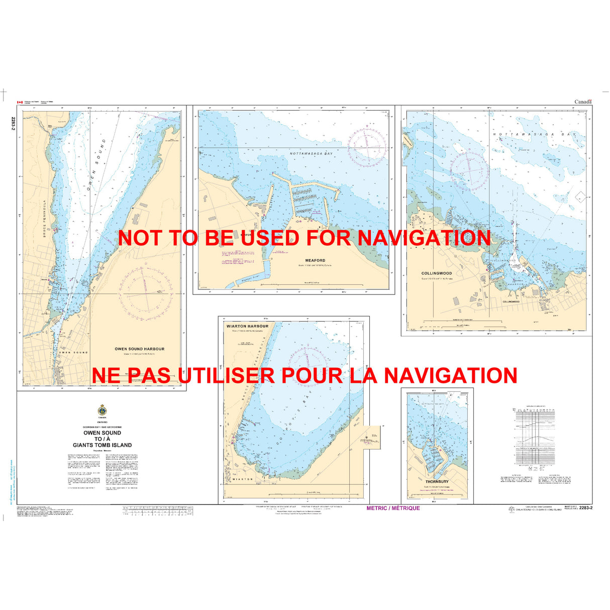 Owen Sound to Giant Tomb Island Chart back