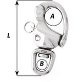 Wichard Swivel Snap Shackle diagram