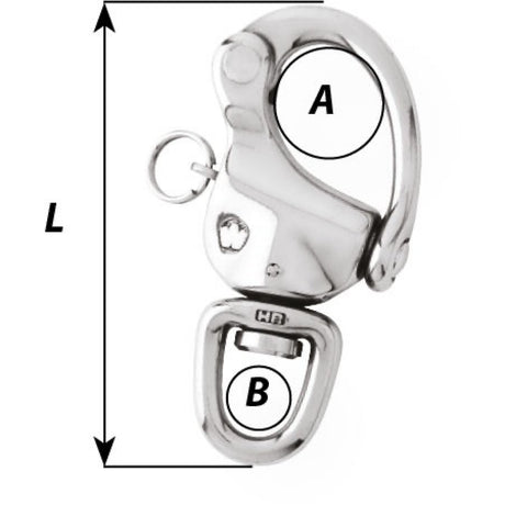 Wichard Swivel Snap Shackle diagram