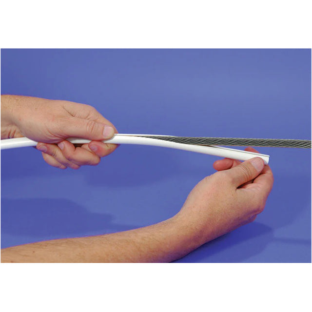 Person holding 5/16 Stay Cable Cover