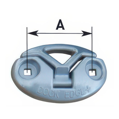 Dockedge Cast Aluminum Polish Flip-up Cleat 3".