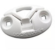 Dockedge White Cast Aluminum Flip-up Cleat 3"