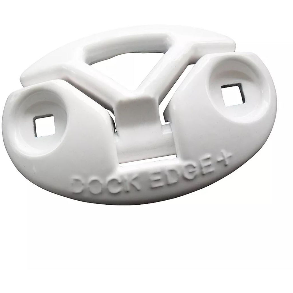 Dockedge White Cast Aluminum Flip-up Cleat 3"