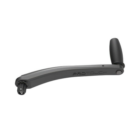 Black bicycle handlebar with 'ProTouch' branding on a white background