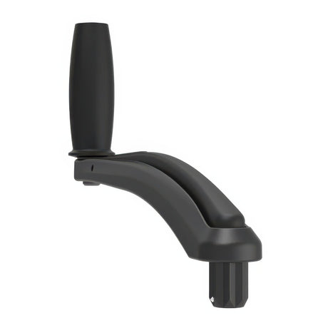 Black adjustable arm on a white background