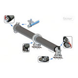Facnor 80mm extended bow sprit kit diagram.