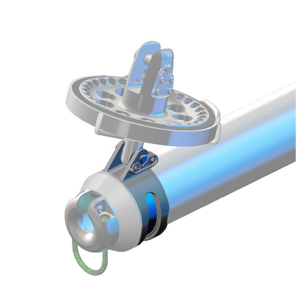 Facnor 90mm Asym Ring on bowsprit.
