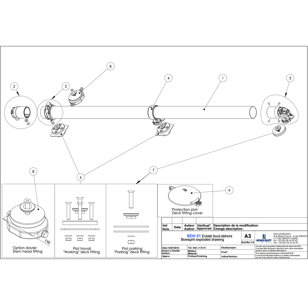 Facnor D70 sprit front end fitting diagram.
