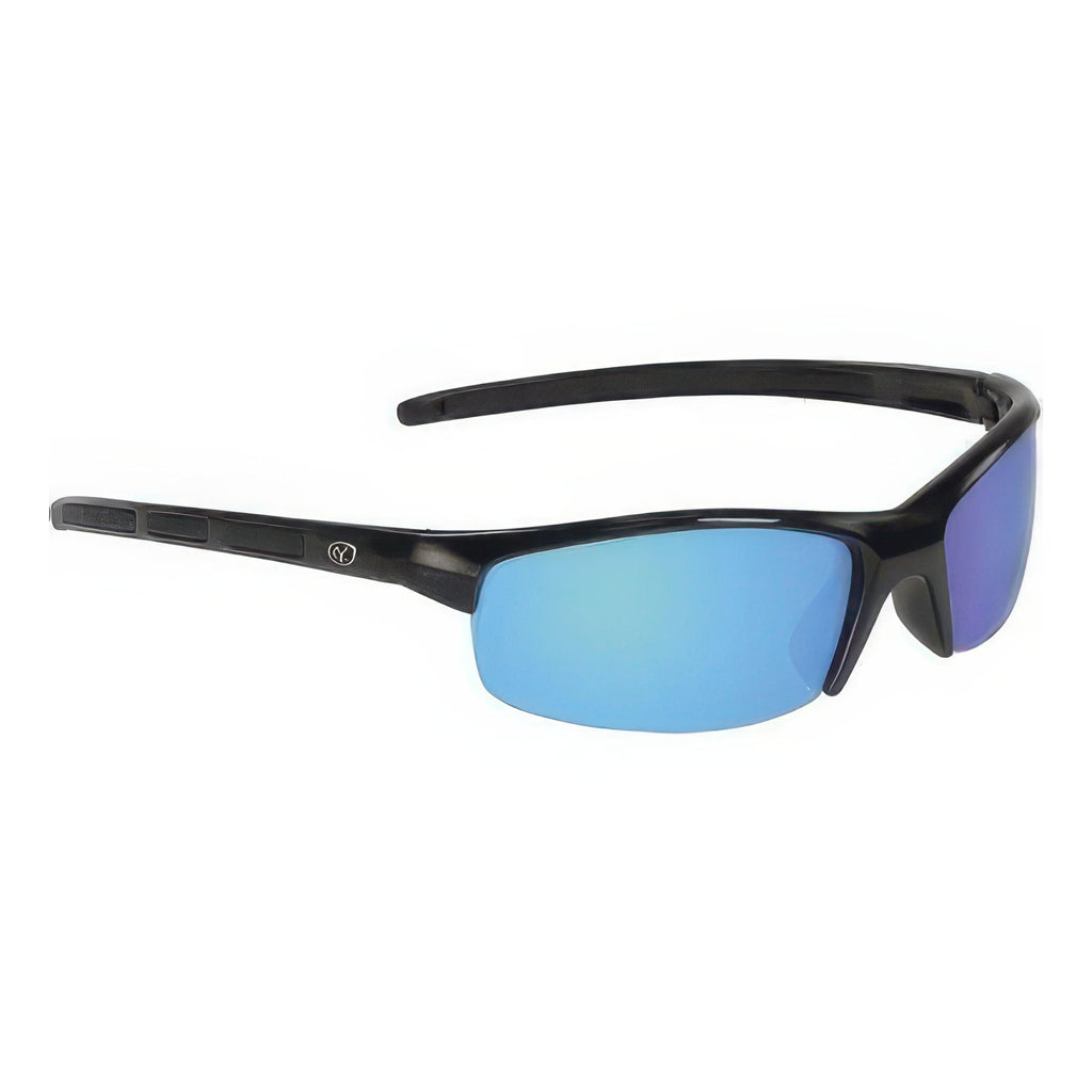 Snook Black Frame Blue Mirror Polarized Sunglass.