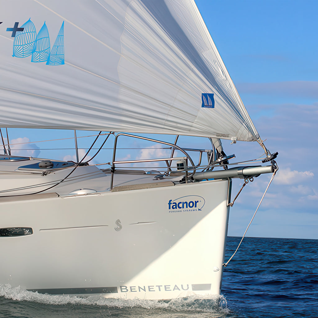 Facnor FX1500+ Drum, Swivel & Ratchet Code Zero on boat.