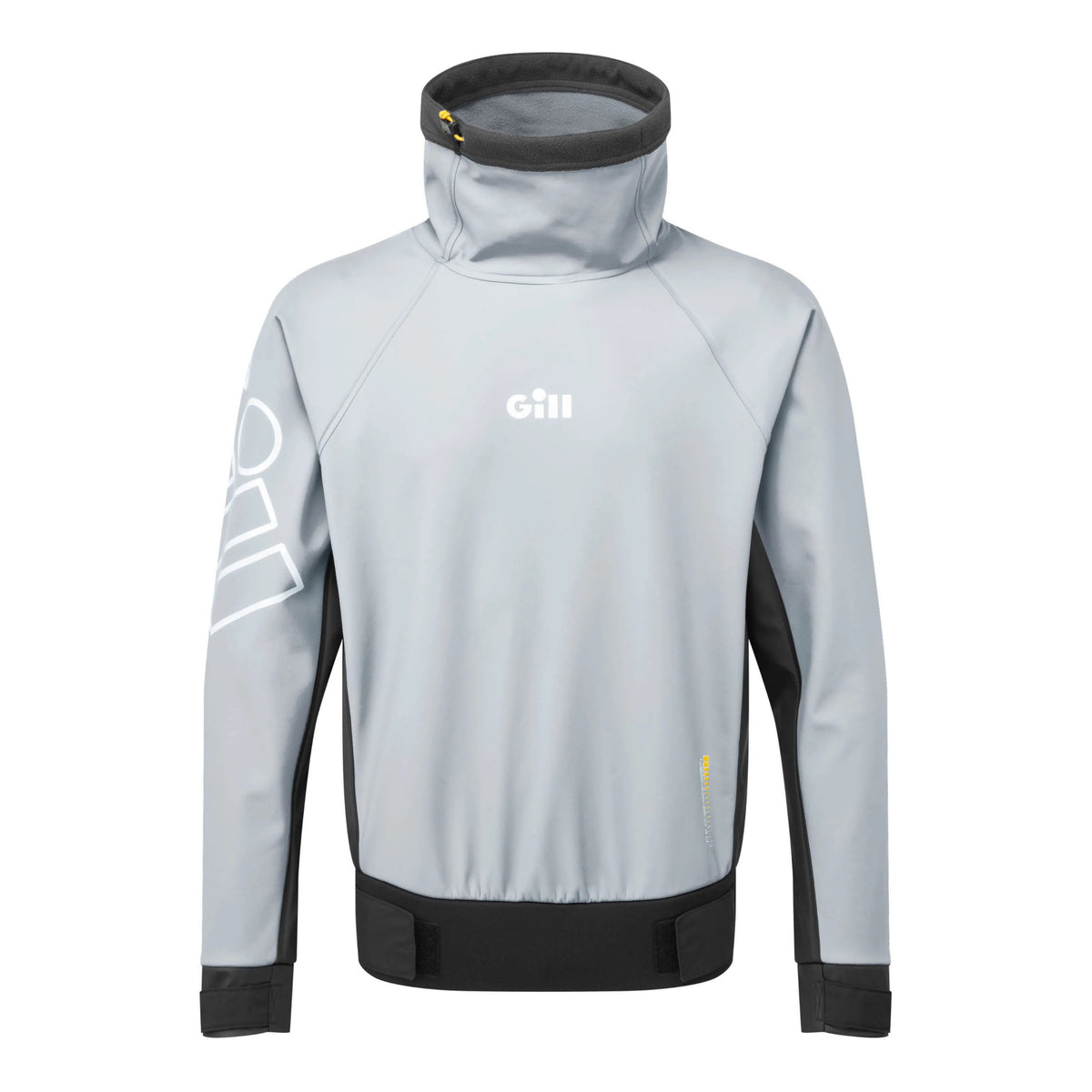 A light gray and black G1000 windbreaker jacket with a high mock neck collar, shown on a clean white background.