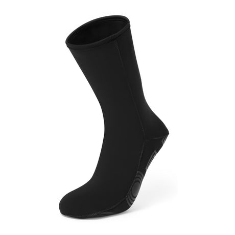 Black sock on a white background