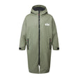 Green jacket with a brand logo on a white background