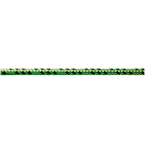 Green and black rope on a white background