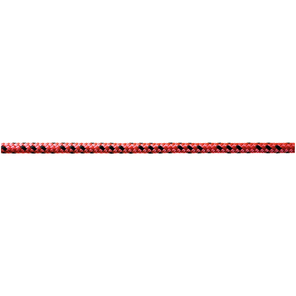 Red and black rope on a white background