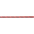 Red and black rope on a white background
