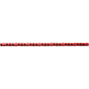 Red and black rope on a white background