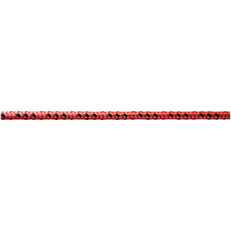 Red and black rope on a white background