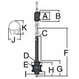Harken Furling Unit 2 MKIV (w/O toggle) diagram.