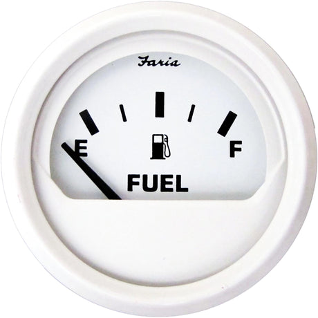 White Fuel Gauge