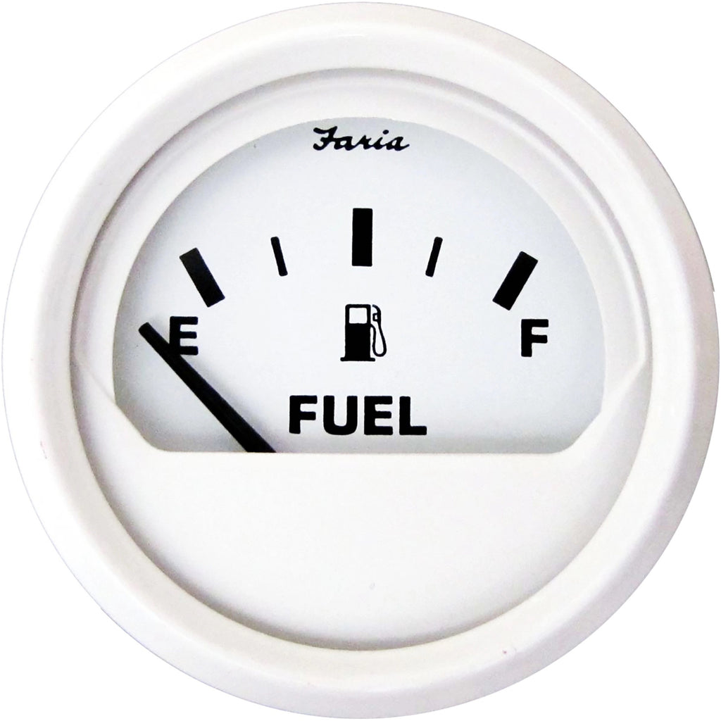 White Fuel Gauge