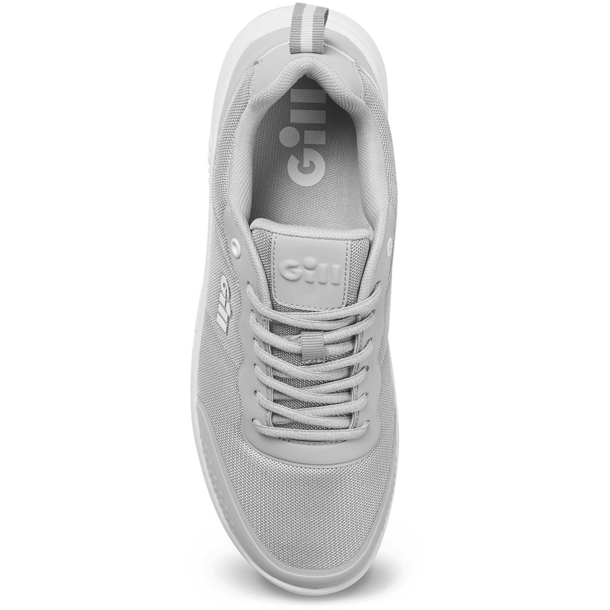 Gill Pursuit Trainer Shoe - medium grey top view.
