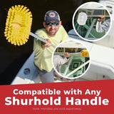 Shurhold 6" Medium Deck Brush is compatible with any Shurhold handle.