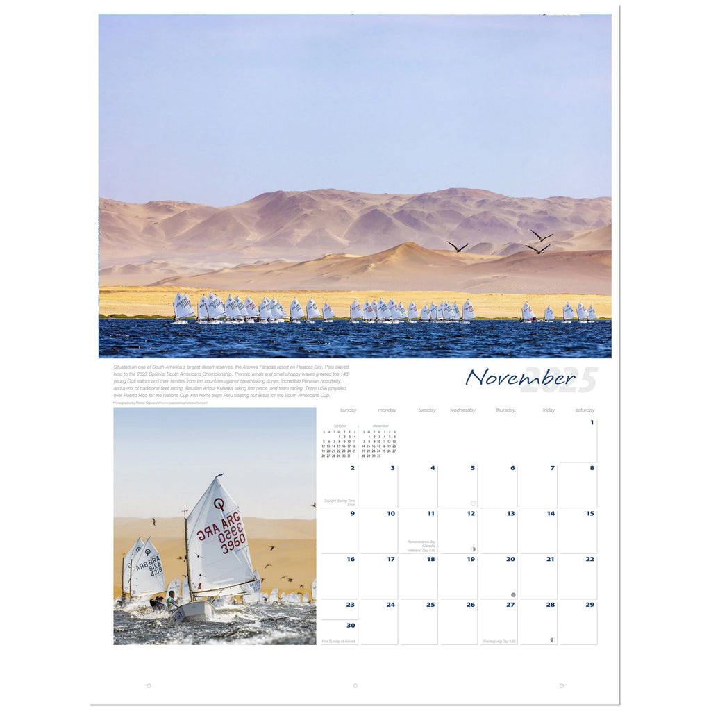 2025 Ultimate Sailing Calendar November.