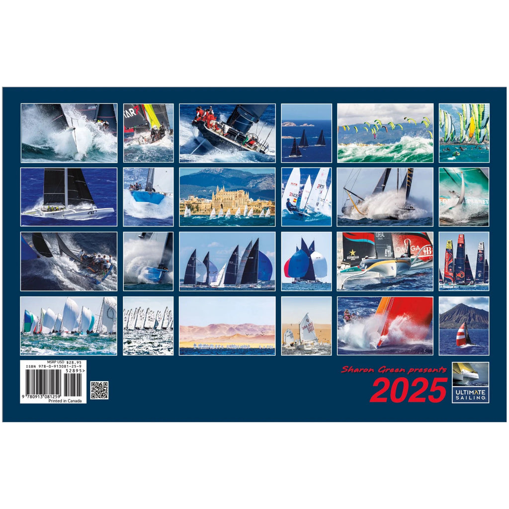 Back of 2025 Ultimate Sailing Calendar.