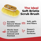 Shurhold 10" Deck Brush features.