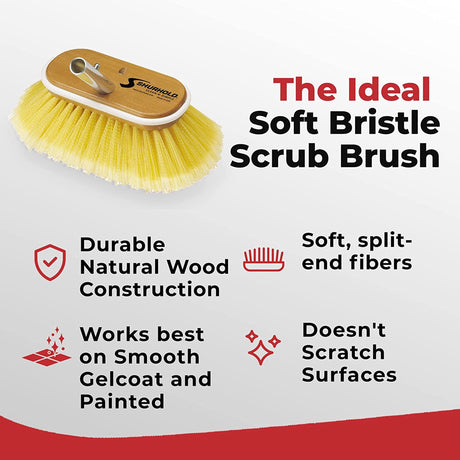 Shurhold 10" Deck Brush features.