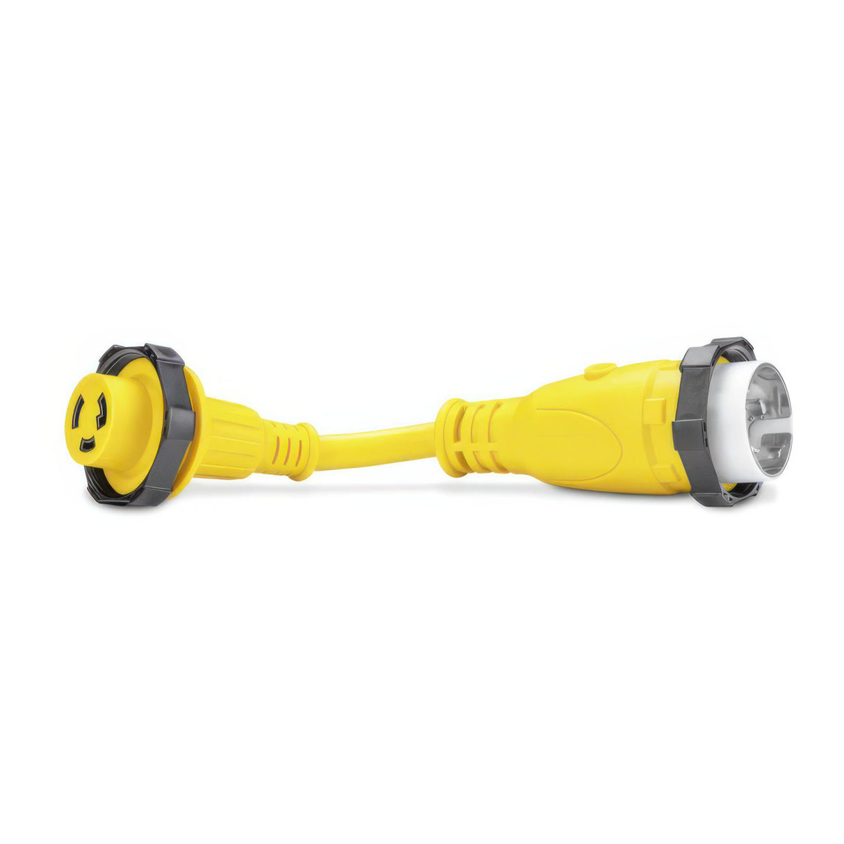 50A Male to 30A Female Adapter 125V Close-up.