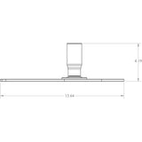 Seaview Starlink Quick Release Top Plate dimensions side view