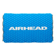 Blue inflatable mat with 'AIRHEAD' logo on a white background