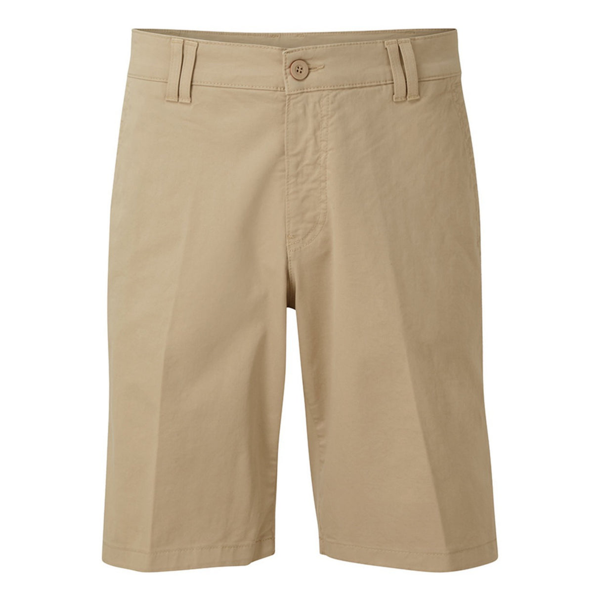 Beige shorts on a white background